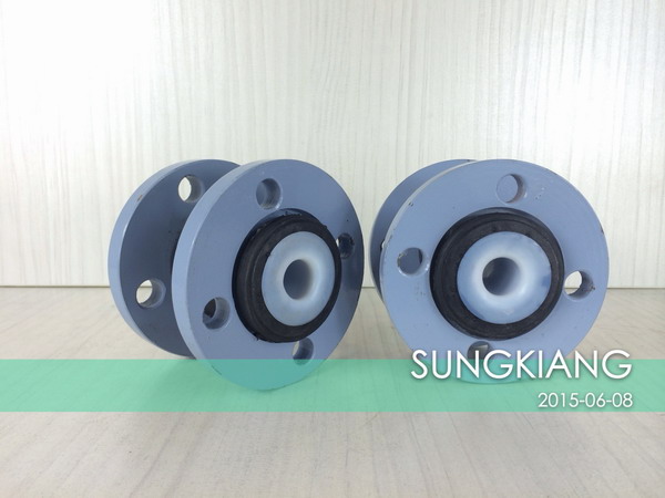 可以補(bǔ)償位移 還不被腐蝕 DN25mm內(nèi)襯四氟橡膠接頭